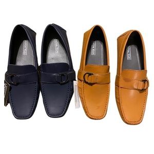 NWT 2 Pairs of Aston Marc Men's Buckle Loafers, Sz 11